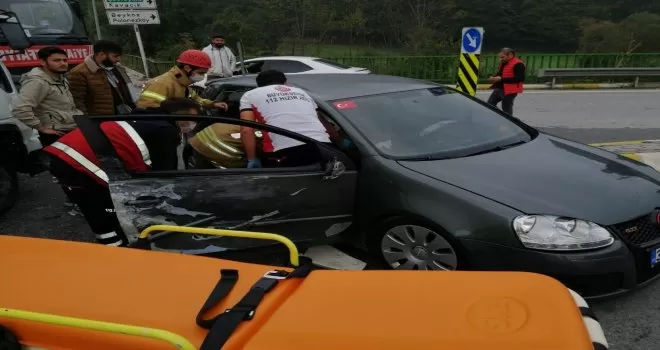 Beykoz’da trafik kazası; 1 yaralı
