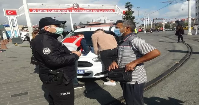 Beyoğlu’nda geniş kapsamlı korona virüs denetimi
