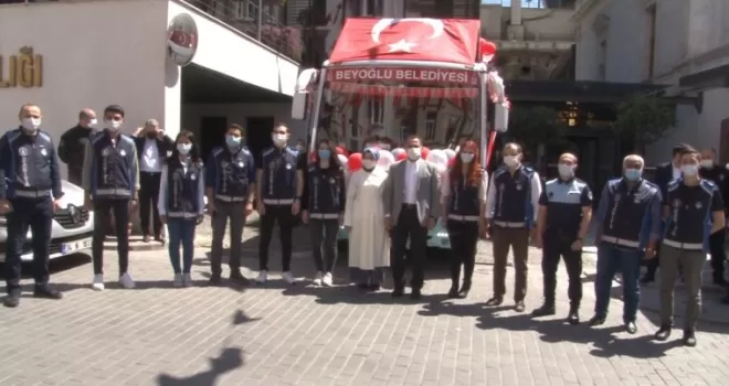 Beyoğlu’nda Ramazan Bayramı coşkusu

