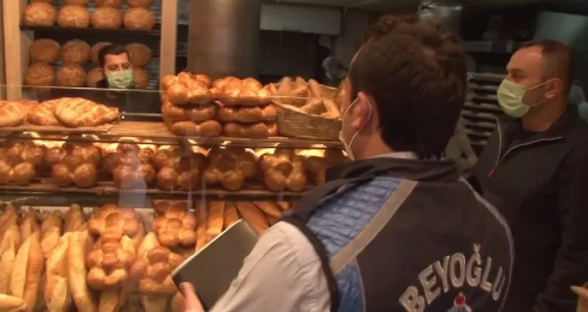 Beyoğlu zabıtasından fırınlara pide ve hijyen denetimi
