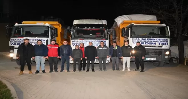 Biga’nın yardımları ulaşmaya devam ediyor
