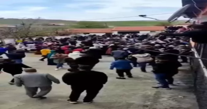 Bir yandan oynadılar, bir yandan kavga ettiler
