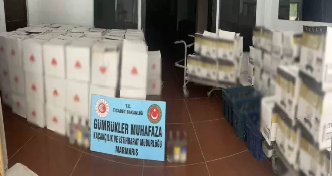 Bodrum’da 2 bin 199 şişe sahte içki ele geçirildi
