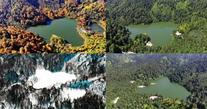 Borçka Karagöl’ün dört mevsim fotoğrafları büyülüyor