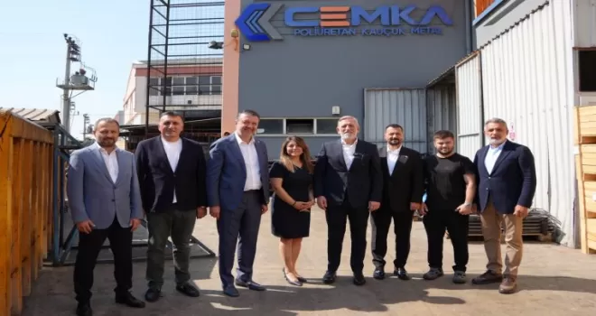 BTSO Başkanı Burkay ve MÜSİAD Bursa’dan CEMKA’ya ziyaret
