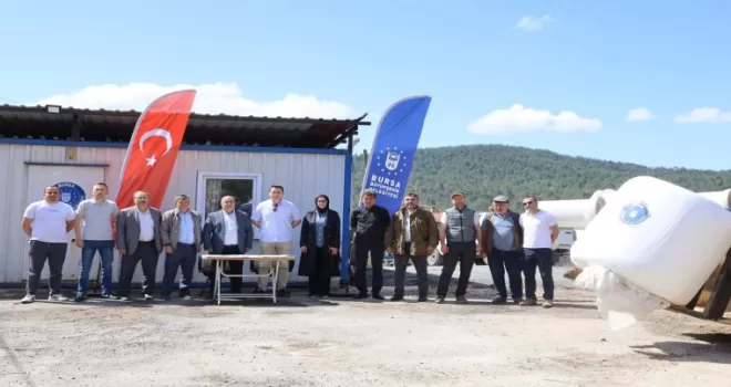 Bursa Büyükşehir’den üreticiye kaba yem desteği