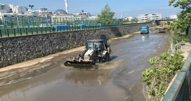 Bursa’da Mandıras Deresi’nde yaz temizliği