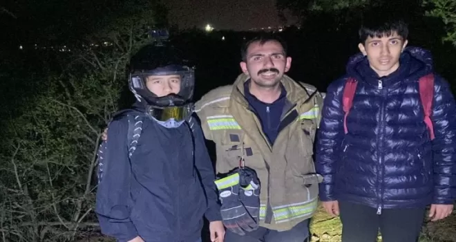 Bursa’da ormanlık alanda kaybolan gençler kurtarıldı