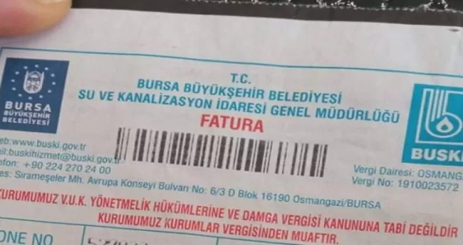 Bursa’da su faturaları yüzde 28 hafifleyecek!