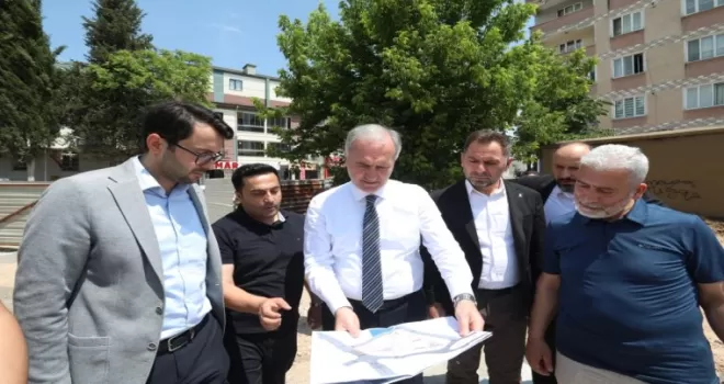 Bursa İnegöl’de Alanyurt Meydan Projesinde sona gelindi
