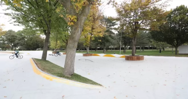Bursa İnegöl’de yeni kaykay ve paten parkta sona gelindi