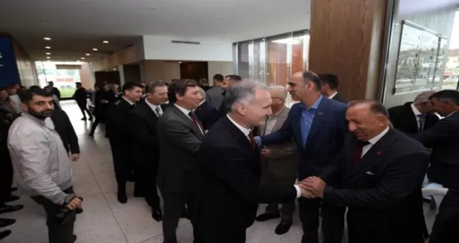 Bursa İnegöl protokolü bayramlaştı