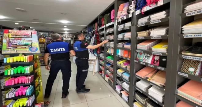 Bursa İnegöl Zabıtası’ndan kırtasiyelere sıkı denetim