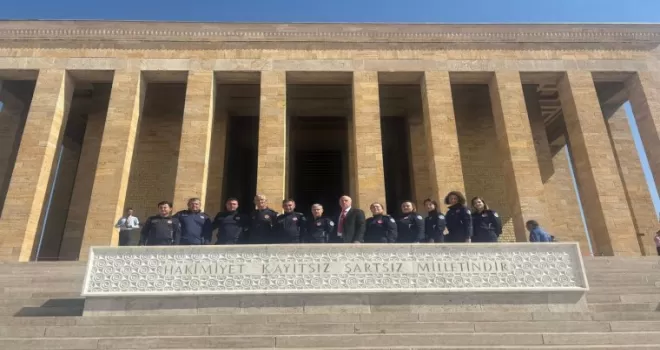 Bursa İtfaiyesi’nden Anıtkabir’e ziyaret