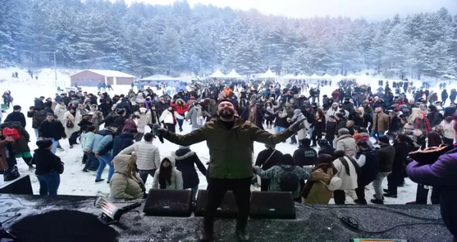 Bursa Kestel’de Alaçam kar festivali