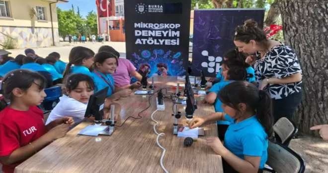 Bursa köy okullarında bilimsel şenlik