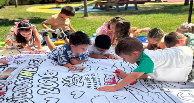 Bursa Nilüferli minikler karne heyecanı yaşadı