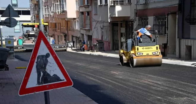 Bursa Osmangazi’de 160 ton asfalt döküldü