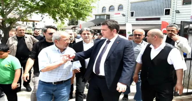Bursa Osmangazi’de Başkan Aydın Güneştepe sakinleriyle buluştu