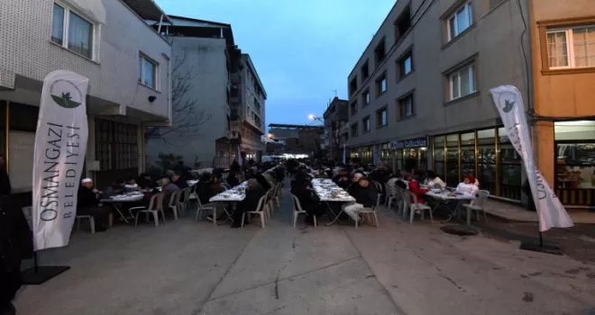 Bursa Osmangazi’de Ramazan’ın son sofrası Gülbahçe’de kuruldu