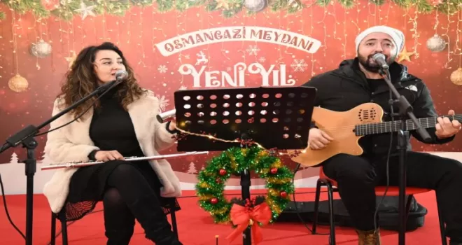 Bursa Osmangazi’de Yeni Yıl Festivali’nde akustik rüzgarı