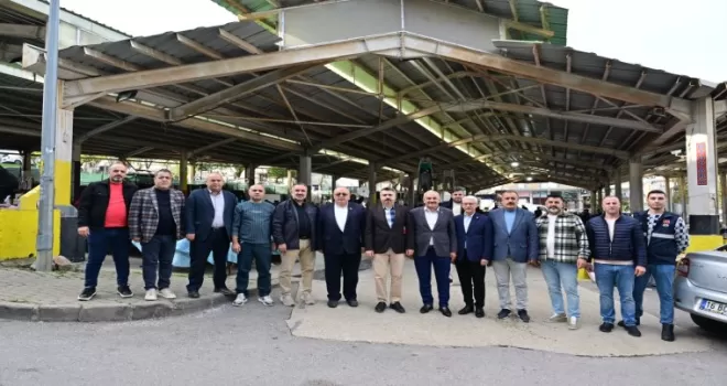 Bursa Yıldırım’da Başkan Yılmaz pazar esnafıyla buluştu