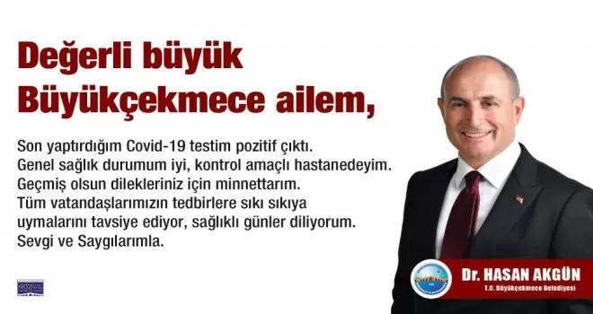 Büyükçekmece Belediye Başkanı korona virüse yakalandı
