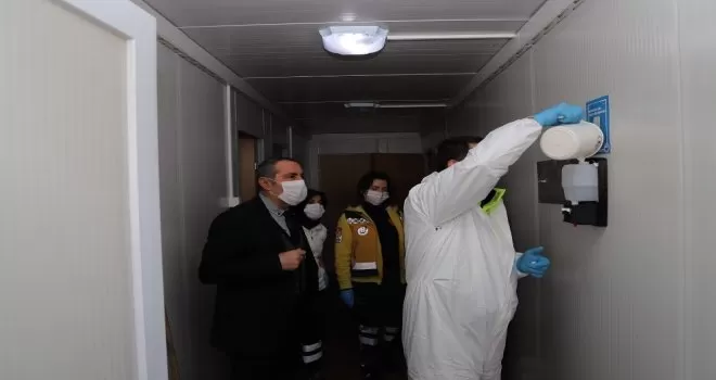 Büyükçekmece’de sağlık ocaklarına dezenfektan makinesi monte edildi
