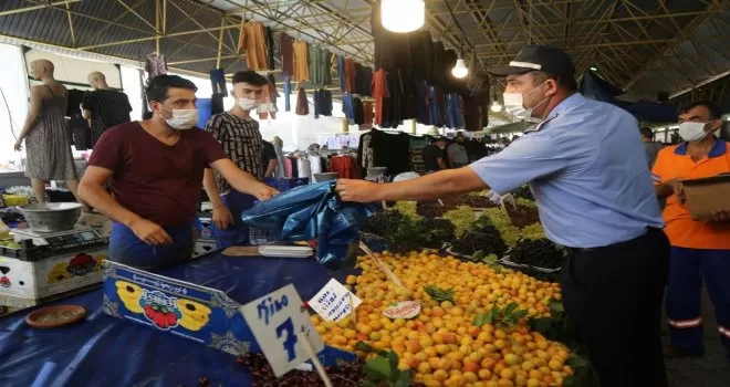 Büyükçekmece pazarlarında çevreci uygulama
