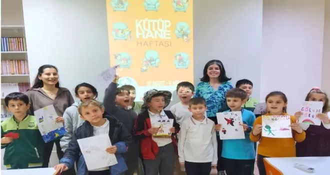 Çanakkale’de miniklerin kütüphane coşkusu