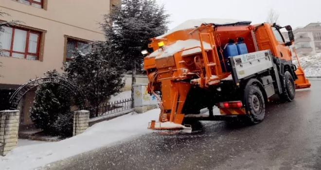 Çankaya Belediyesi kar nöbetinde
