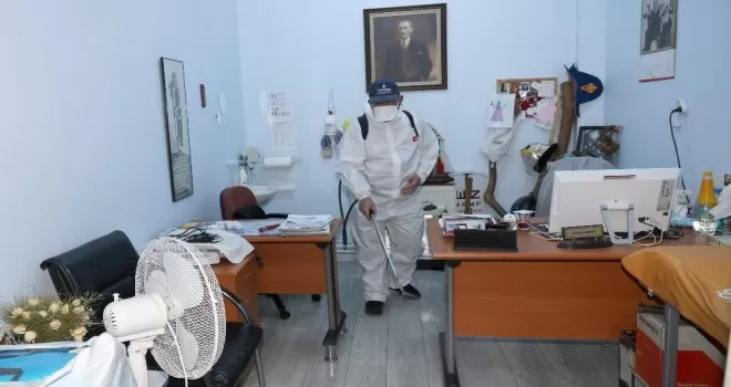 Çankaya’da dezenfekte çalışmaları sürüyor

