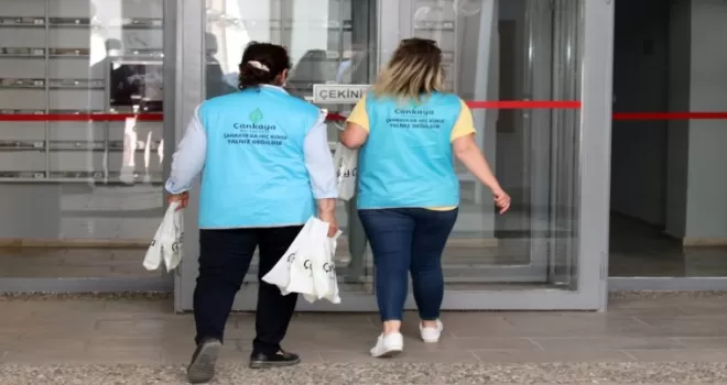 Çankaya’dan 65 yaş üzerine temizlik seti
