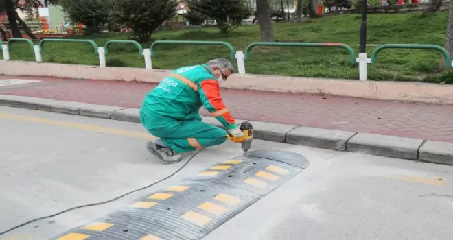 Çankaya’dan yollara hız kesici
