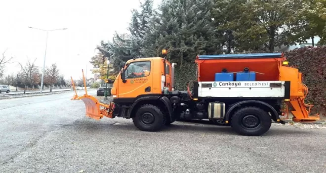 Çankaya karla mücadeleye hazır
