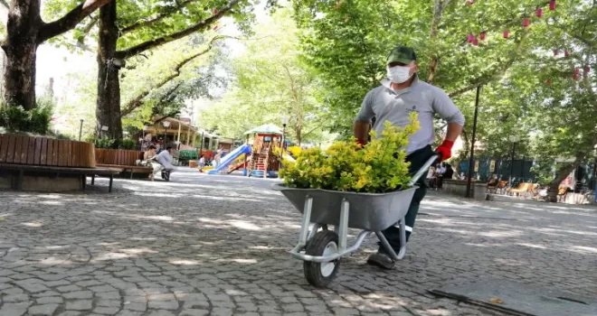 Çankaya parklarında sonbahar hazırlığı
