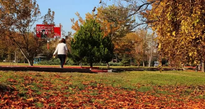 Çankaya parklarında sonbahar keyfi
