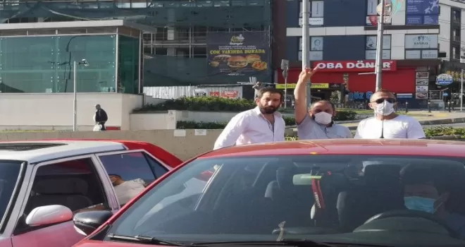 Çekmeköy’de ‘İsrail’e lanet Filistin’e destek’ konvoyu
