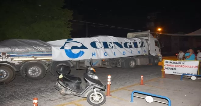 Cengiz Holding’den yangın mücadelesine ekipman desteği
