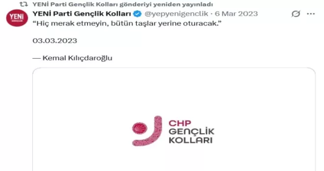 CHP Gençlik Kolları, YENİ Parti’nin ele geçirdiği X hesabını geri aldı!