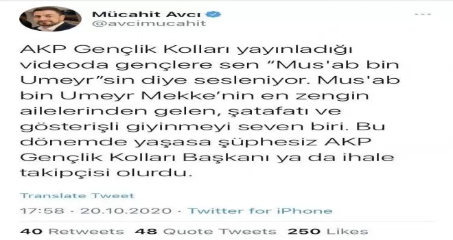 CHP’li danışmanın “sahabe“ eleştirilerine Göksu’dan anlamlı yanıt
