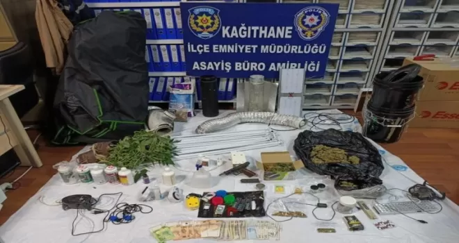Çikolata kavanozunda marihuana ele geçirildi
