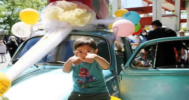 Çocuklara nostaljik vosvosla eğlenceli gezi
