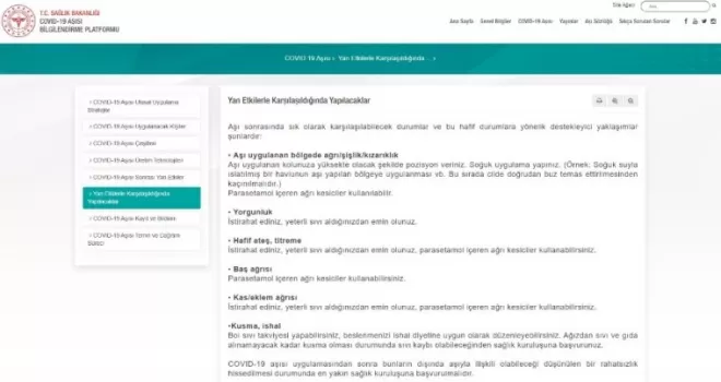 Covid-19 aşısı olanlar yan etkilerle karşılaştığında ne yapacak?

