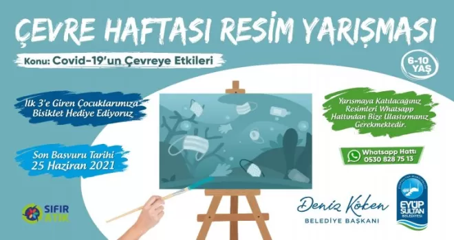 “Covid-19’un Çevreye Etkileri” resim yarışması başladı
