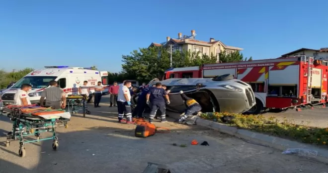 Çubuk’ta trafik kazasında 4 kişi yaralandı
