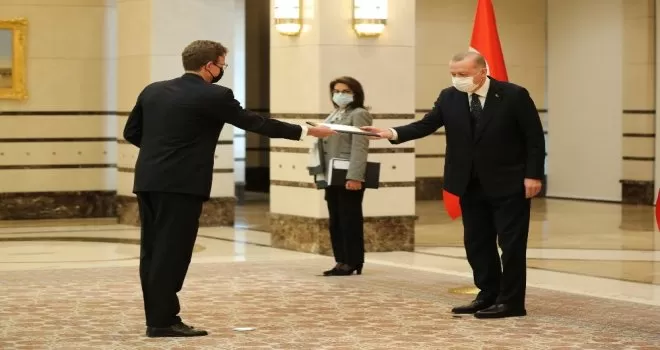 Cumhurbaşkanı Erdoğan, AB Türkiye Delegasyonu Başkanını kabul etti

