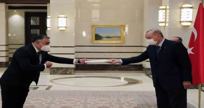 Cumhurbaşkanı Erdoğan, Azerbaycan Büyükelçisini kabul etti
