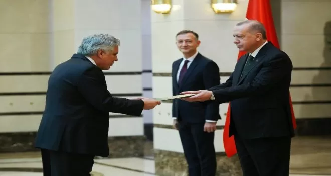 Cumhurbaşkanı Erdoğan, Brezilya Büyükelçisini kabul etti
