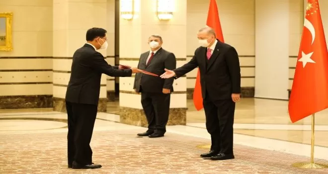Cumhurbaşkanı Erdoğan, Çin Halk Cumhuriyeti Büyükelçisini kabul etti
